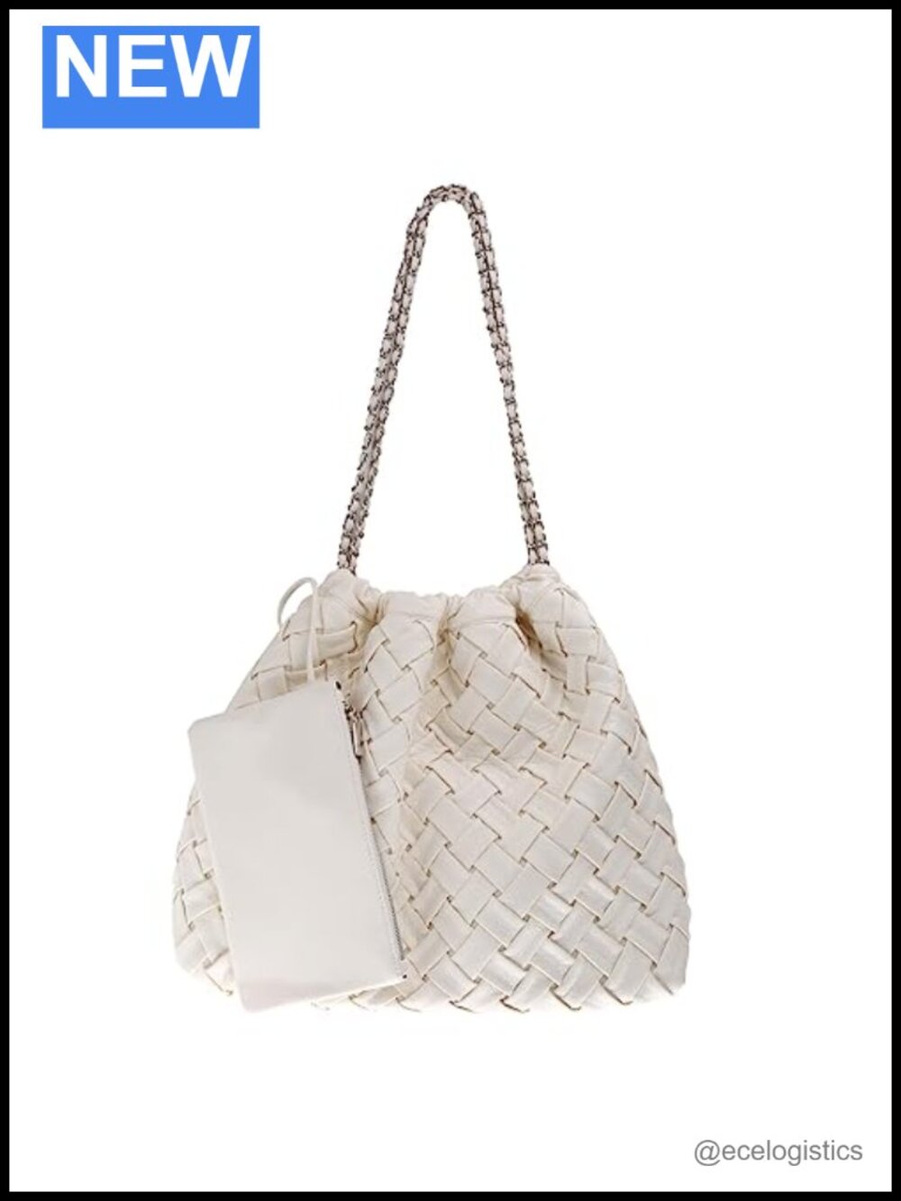 Large Woven Vegan Leather Tote Bag Hobo Handbag Top Handle Shoulder Purse